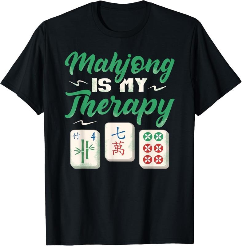 Mahjong player mahjong is my therapy chinese tile game T-Shirt Hoodie, Sweatshirt | HypeCrazeTee.com