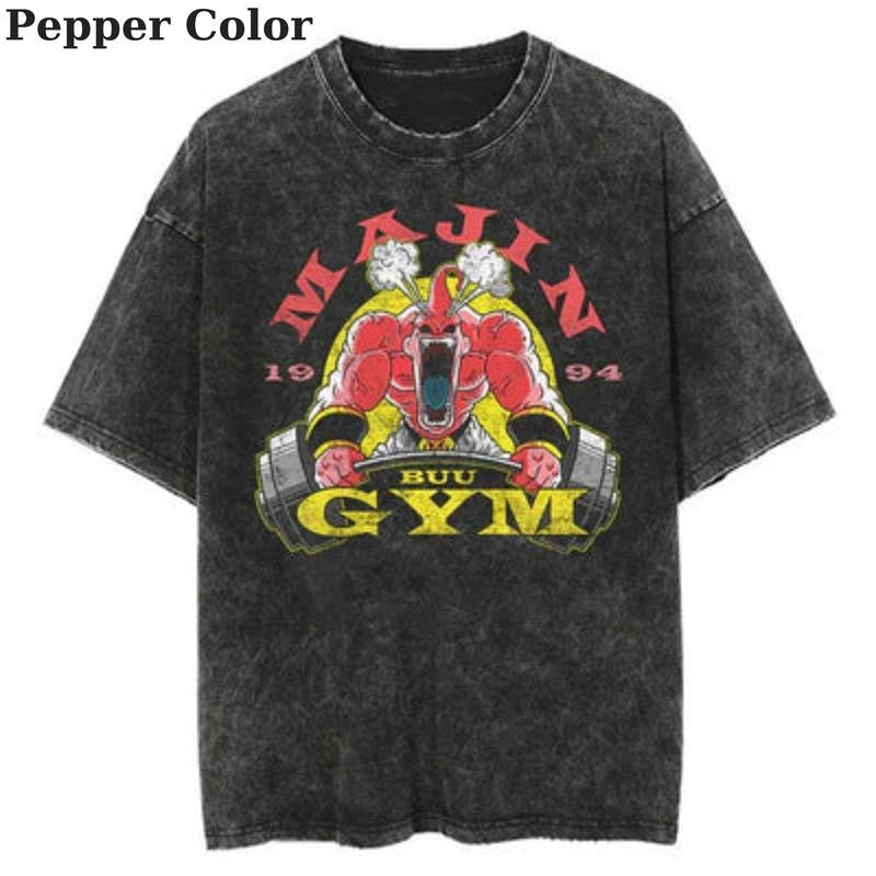 Majin Gym Power Unleashed Vintage T-Shirt, Anime T-Shirt, Workout T-Shirt, Gym T-Shirt, Pump Cover, Gift for Him, Fitness...