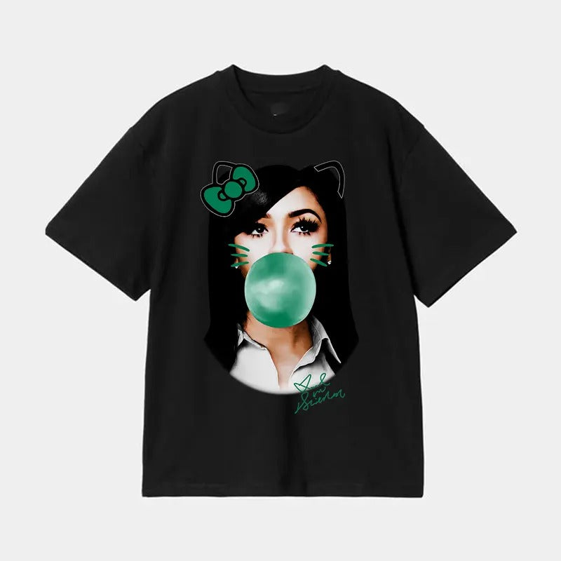Make a Statement with Mariah Green Kitty Bubble Gum Big Face Rap Tee Shirt Hoodie, Sweatshirt | HypeCrazeTee.com