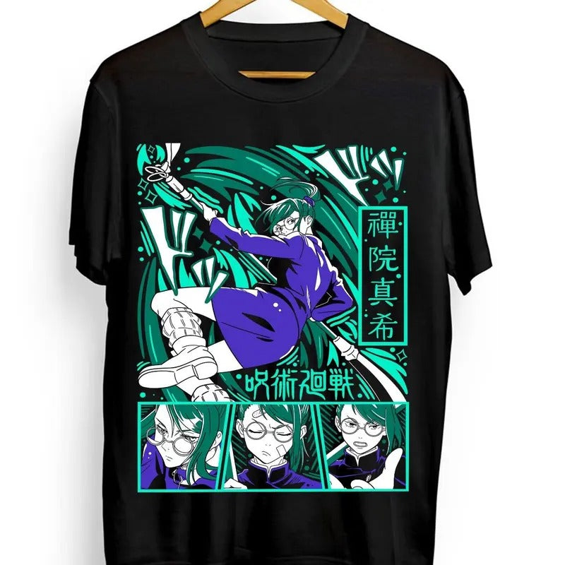 Maki Zenin T-shirt Jujutsu Kaisen Horror Anime Manga Kawaii Gift Shirt All Size Hoodie, Sweatshirt | HypeCrazeTee.com