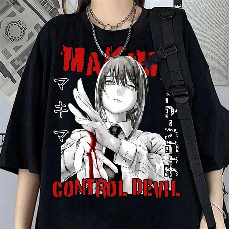 Makima Control Devi Tee | Chainsaw man Anime Tshirt Hoodie, Sweatshirt | HypeCrazeTee.com