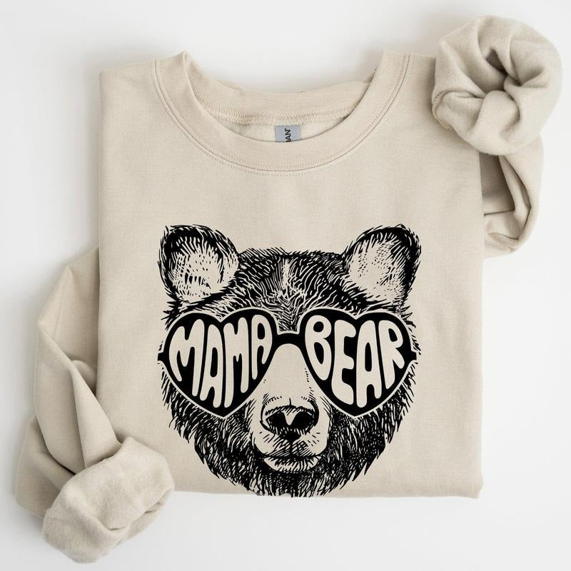 Mama Bear, Mother's Day Sweatshirt T-Shirts, Hoodie | HypeCrazeTee.com