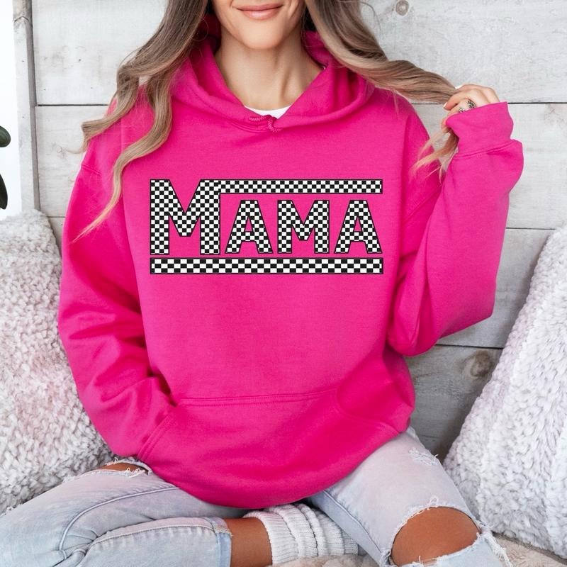 Mama Checkered Crewneck Sweatshirt Gildan T-Shirts, Hoodie | HypeCrazeTee.com