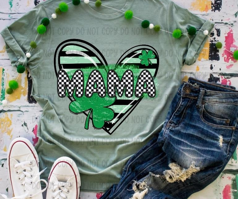 Mama Clover Heart DTF Transfers - THIS IS NOT A SHIRT Hoodie, Sweatshirt | HypeCrazeTee.com