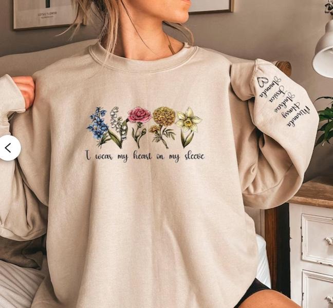 Mama Floral Coquette Sweatshirt,  Floral Mama Crewneck, Mama Floral Sweater, Boho Mama Tee Hoodie | HypeCrazeTee.com