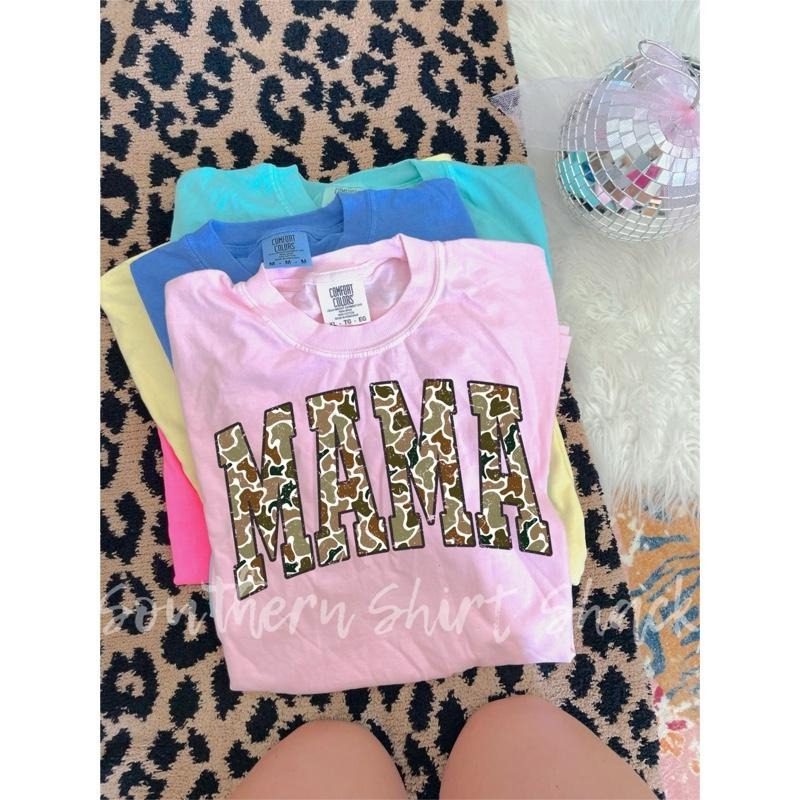 Mama Tan Duck Camo T shirt  | Blossom comfort colors t shirt Hoodie, Sweatshirt | HypeCrazeTee.com