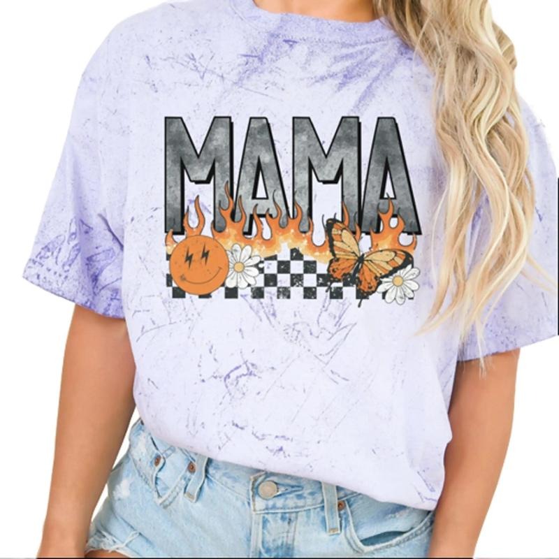 Mama flame and Butterfly Comfort colors Tee shirt Hoodie, Sweatshirt | HypeCrazeTee.com