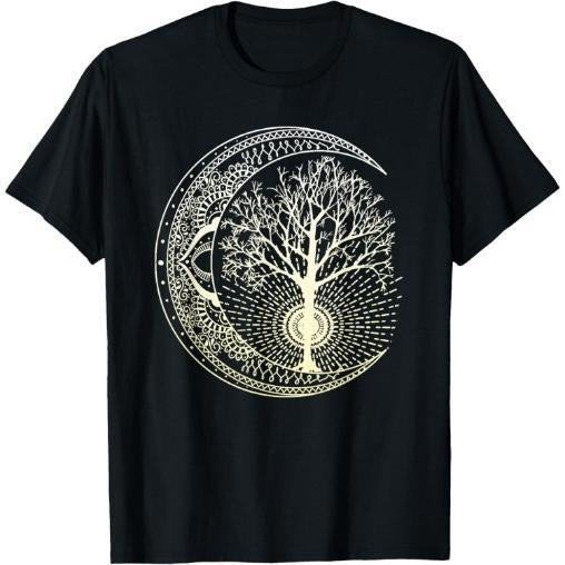 Mandala T-Shirt Tree of Life Tattoo Style Shirt T-Shirt Made in USA Hoodie, Sweatshirt | HypeCrazeTee.com
