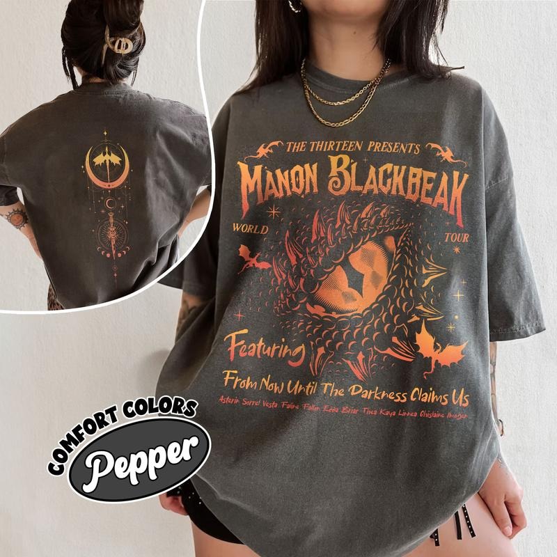 Manon Blackbeak Throne of Glass Comfort Colors Shirt, The Thirteen Shirts, From Now Until The Darkness Claims Us...