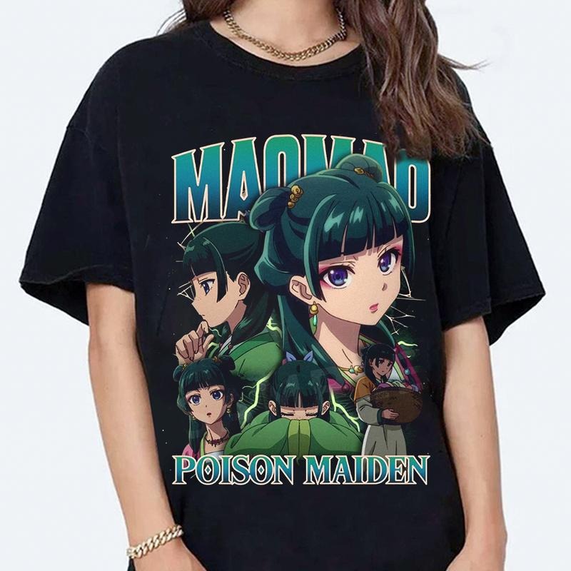 MaoMao Apothecary Poisons Shirt, Japanese Graphic Tees, Anime Shirt, The Apothecary Diaries Fan Gift, Vintage Shirt,...