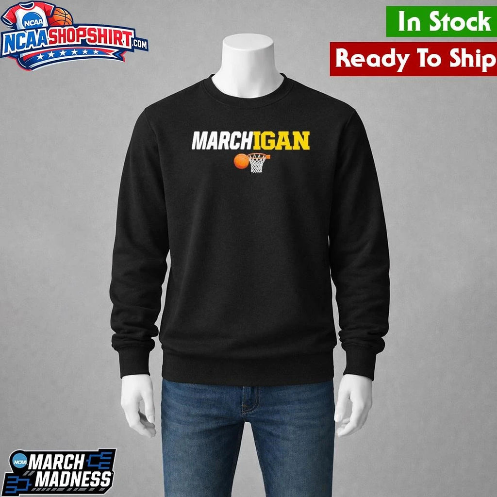 Marchigan Michigan Wolverines Basketball March Madness Shirt