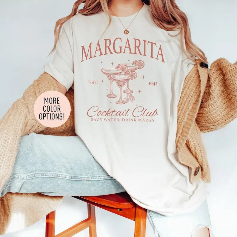 Margarita Cocktail Club T-Shirt, Margarita Cocktail Lover Shirt, Cocktail Lover Shirt, Margarita Shirt, Drinking Night...