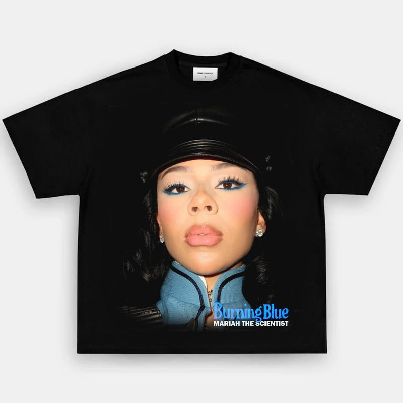 Mariah Burning Blue  Casual T-Shirt Unisex Music Streetwear Styles Hoodie, Sweatshirt | HypeCrazeTee.com
