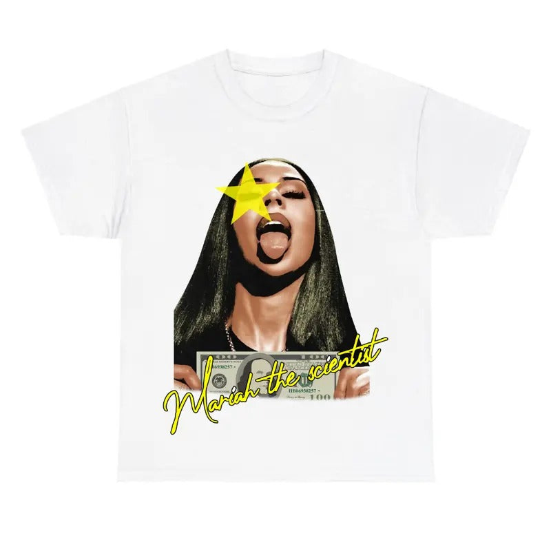 Mariah Scientist Yellow Star Shirt Hoodie, Sweatshirt | HypeCrazeTee.com
