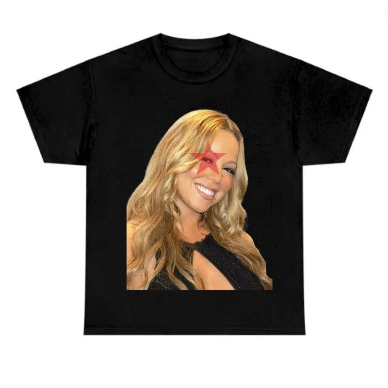Mariahh Graphic Black T-Shirt, Careyyy Red Star Fans Shirt Hoodie, Sweatshirt | HypeCrazeTee.com