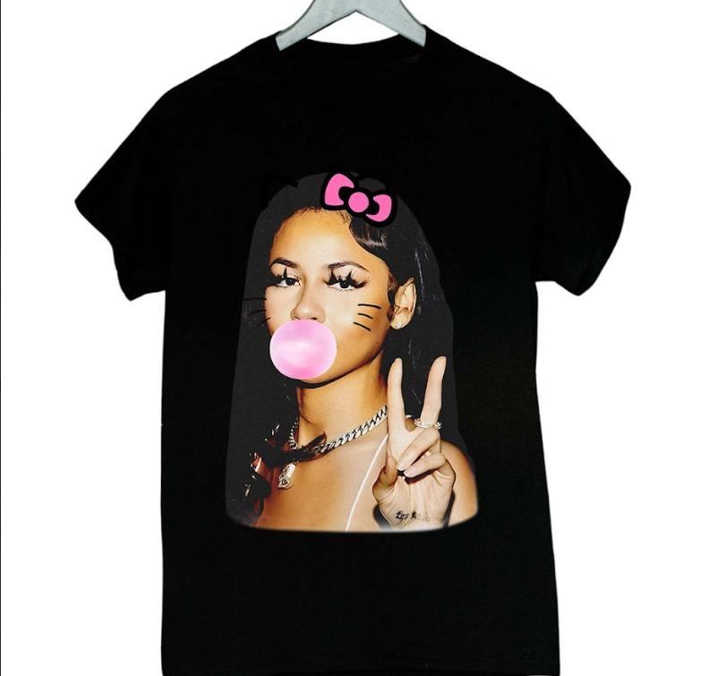 Mariahh Scientist Big Face Peace kitty bubble Shirt Cotton Fabric Hoodie, Sweatshirt | HypeCrazeTee.com