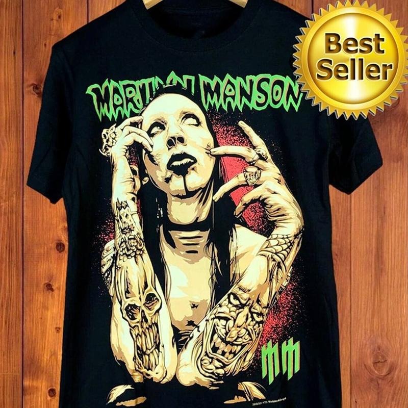Marilyn Manson Tee, New Marilyn Manson T Shirt For Fans Hoodie, Sweatshirt | HypeCrazeTee.com