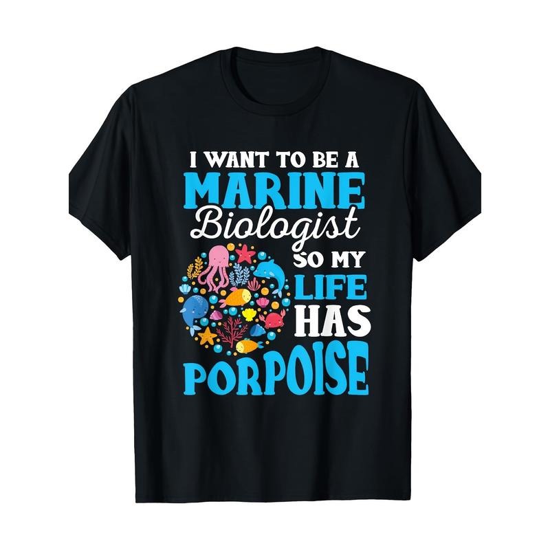 Marine Biology Shirt Future Marine Biology Gift says T-shirt -100% cotton Made in USA Hoodie, Sweatshirt | HypeCrazeTee.com