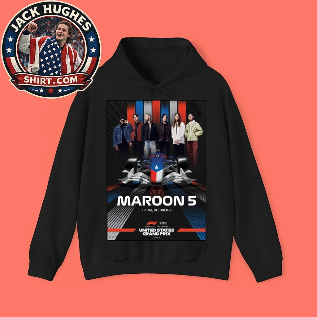 Maroon 5 x F1 United States Grand Prix From 23 October 2026 T-Shirt