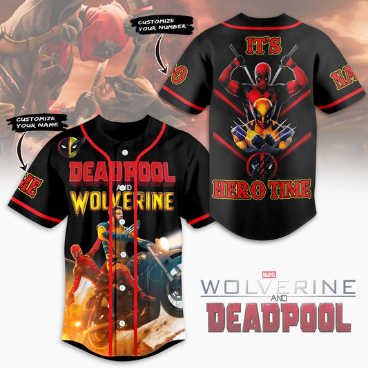 Marvel Deadpool And Wolverine Baseball Jersey - Padres Jersey Oasis: Elevate Your Baseball Style Game