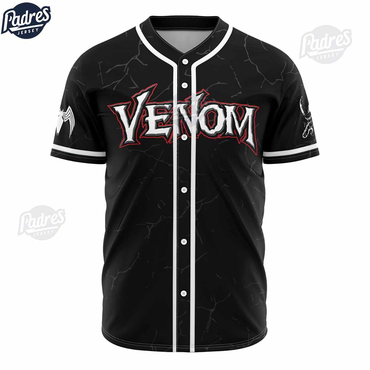 Marvel Venom Baseball Jersey - Padres Jersey Oasis: Elevate Your Baseball Style Game