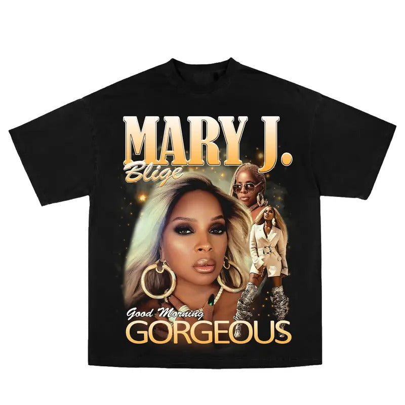 Mary J Blige Shirt Vintage Rapper Rap R&B 2025 Tour Shirt Men Women Y2K Streetwear Hoodie, Sweatshirt | HypeCrazeTee.com