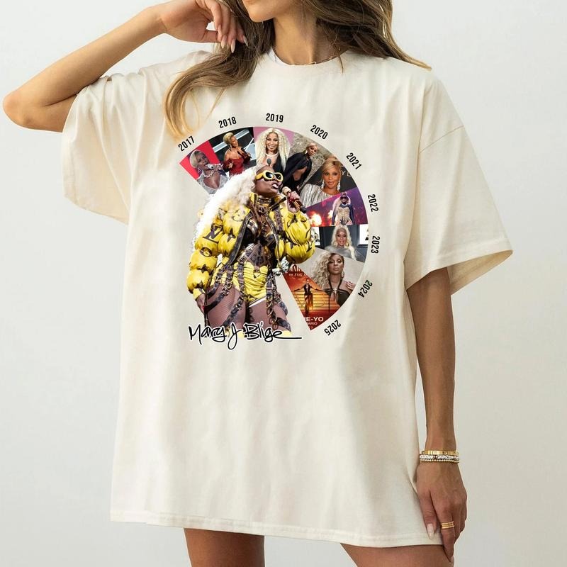 Mary J. Blige T-shirt The For My Fans Tour Sweatshirt Mary J. Blige Tour 2025 Hoodie Mary J. Blige Merch Music Tee Gift...