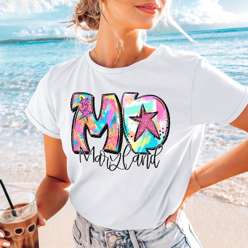 Maryland Neon Splash DTF Transfers - THIS IS NOT A SHIRT Hoodie, Sweatshirt | HypeCrazeTee.com