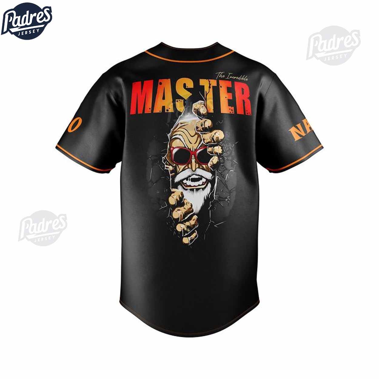 Master Roshi Baseball Jersey Outfit - Dragon Ball Z - Padres Jersey Oasis: Elevate Your Baseball Style Game