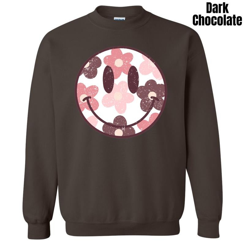 Mauve Mix Happy Face  Sweatshirt 'NLB' T-Shirts, Hoodie | HypeCrazeTee.com