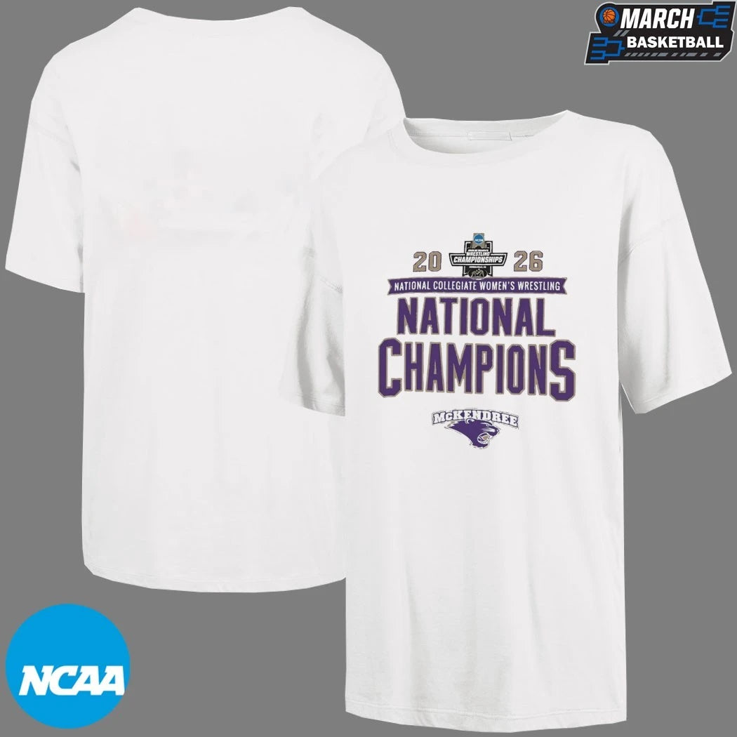 McKendree Bearcats 2026 NCAA Women’s Wrestling National Champions T-Shirts