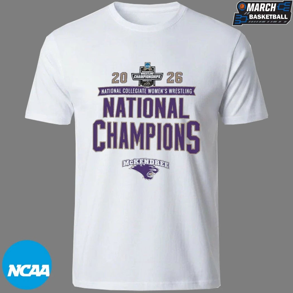 McKendree Bearcats 2026 NCAA Women’s Wrestling National Champions T-Shirts