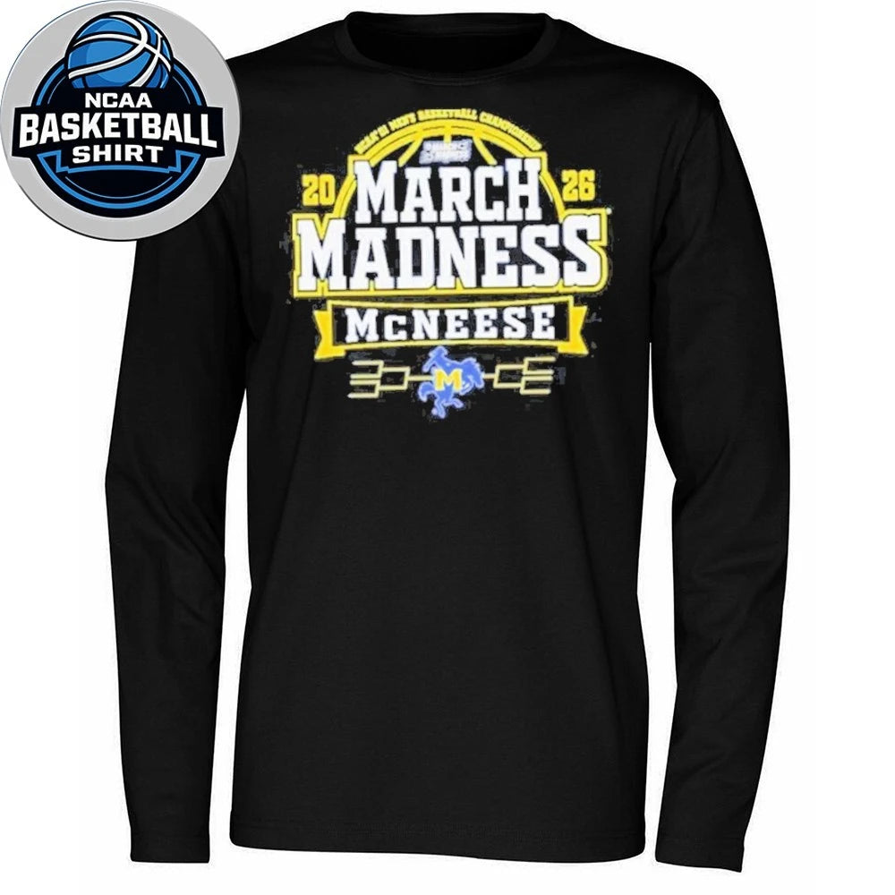 McNeese State Cowboys Blue 2026 Men’s Basketball March Madness Bound Shirt