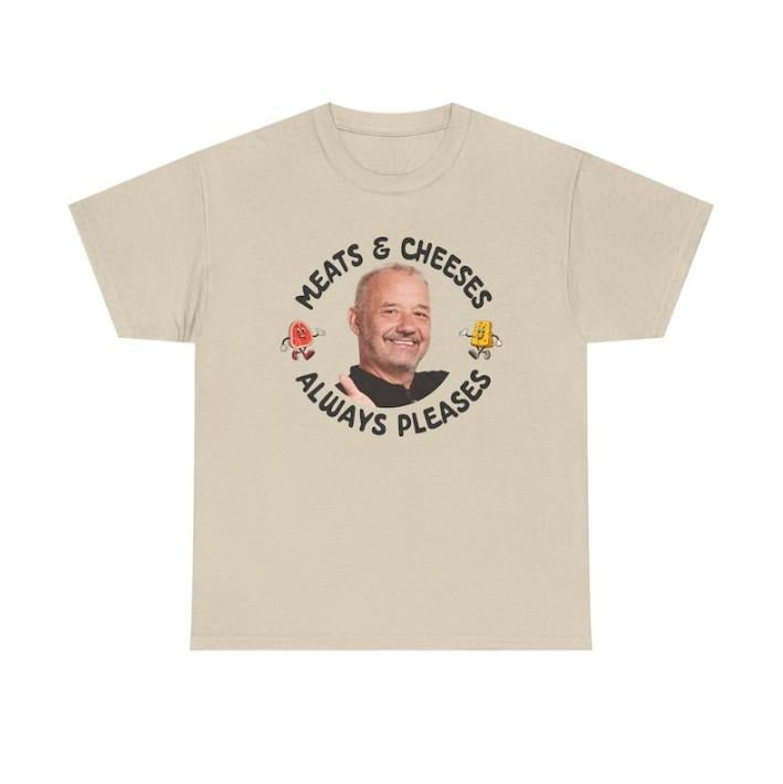 Meats & Cheeses Always Pleases T-Shirt Featuring Bob Mortimer Quote for Comedy Fans Hoodie, Sweatshirt | HypeCrazeTee.com