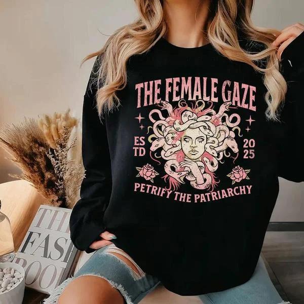 Medusa Anti-Patriarchy Sweatshirt For Feminist, Social Justice T-shirt For Women, Girl Power, Rebel Inspired Graphic...