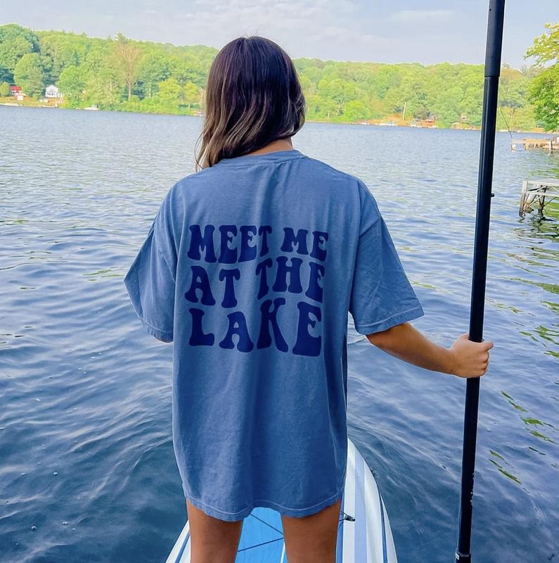 Meet me at the Lake Shirt Comfort Cotton Hoodie, Sweatshirt | HypeCrazeTee.com