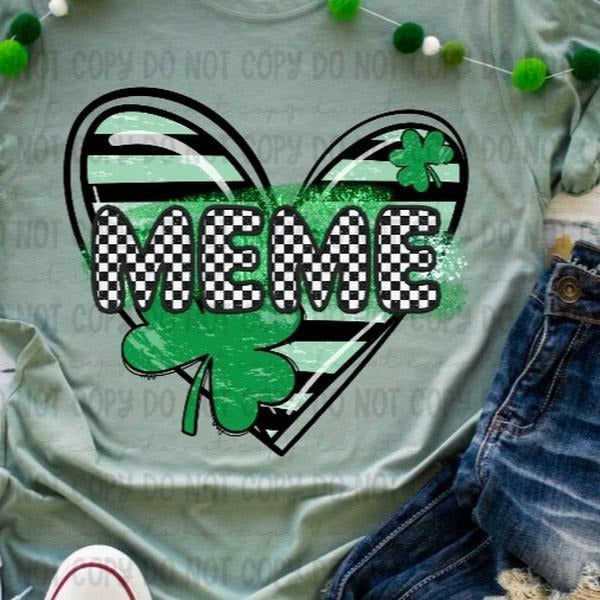 Meme Clover Heart DTF Transfers - THIS IS NOT A SHIRT Hoodie, Sweatshirt | HypeCrazeTee.com