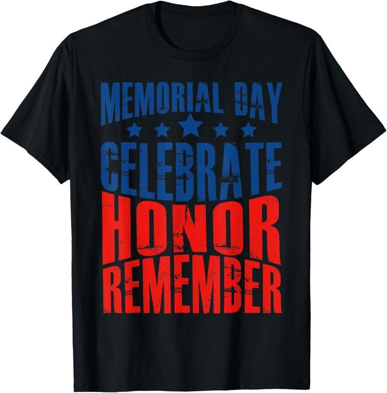 Memorial Day Celebrate Honor Remember T-Shirt Comfy Menswear Hoodie, Sweatshirt | HypeCrazeTee.com