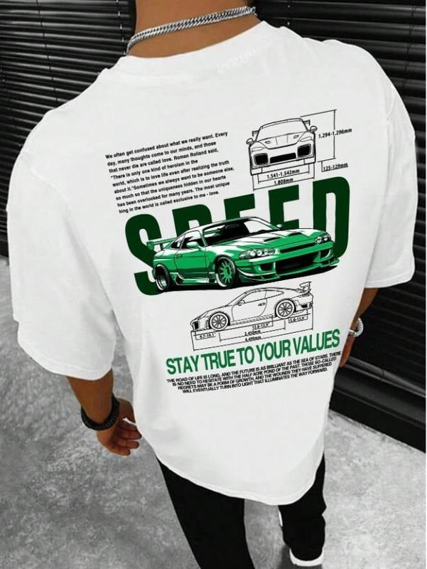 Casual Commute Round Neck Car Slogan Prints Summer 2 Sided Naughty Clothes T-Shirts, Hoodie, Sweatshirt