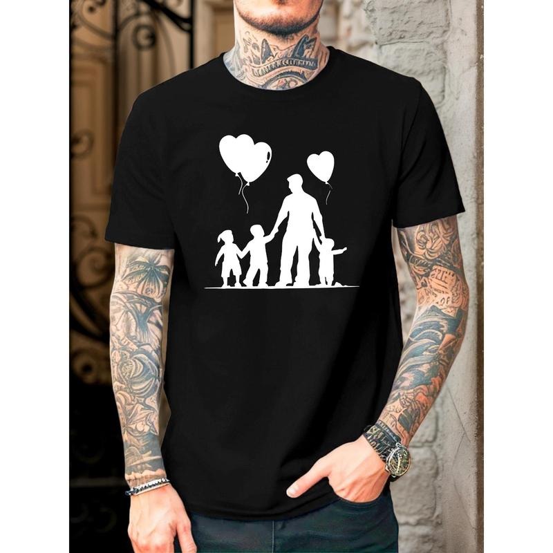 Men'S Dad & Family Graphic T-Shirt