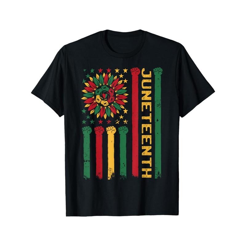 Men WomenJuneteenth Freedom Day Afro African American June 19th 1865 T-Shirt - Juneteenth Celebrating Black Freedom 1865...