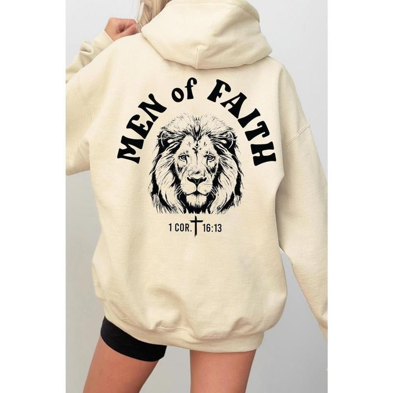 Men of Faith Hoodie, 1 Cor. 16:13 Sweatshirt For Man, Rooted In Chris T-Shirt, Aesthetic Church Group Gift, Trendy Unisex...