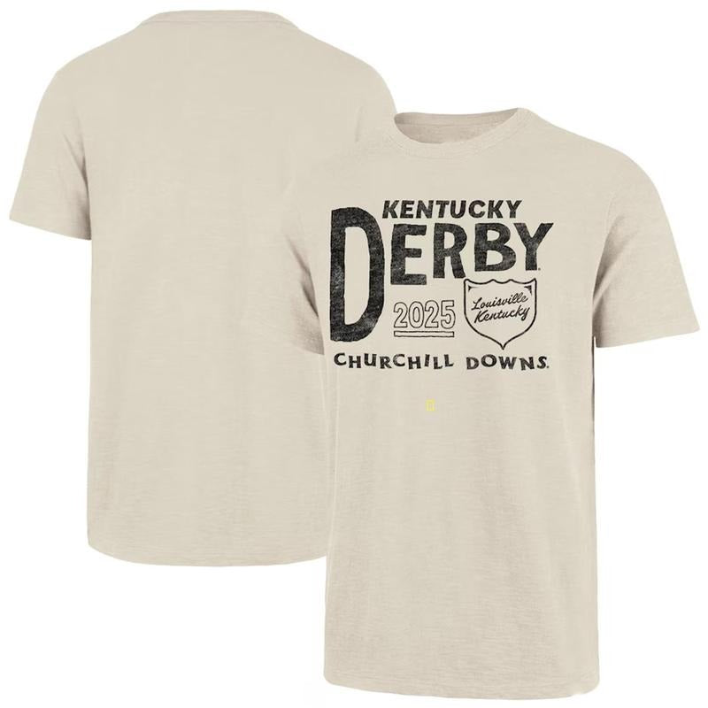 Men's '47 Cream 151st Kentucky Derby T-Shirt, Official 2025 Derby Tee, Churchill Downs Shirt 3V9HT Hoodie, Sweatshirt