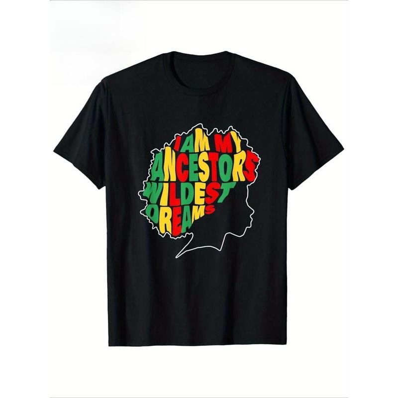 Men's "I Am My Ancestors Wildest Dream" Juneteenth Black History Month T-Shirt