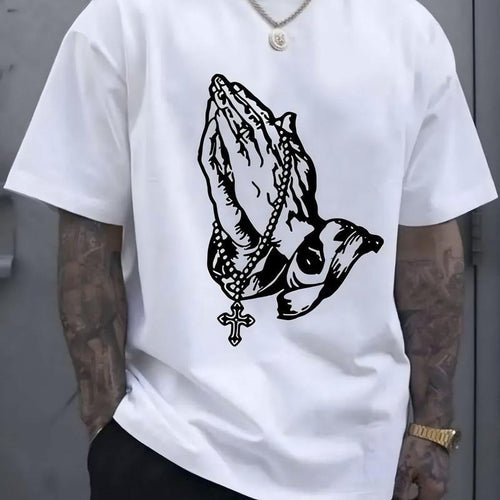 Men's "Pray" Graphic Cotton T-Shirt