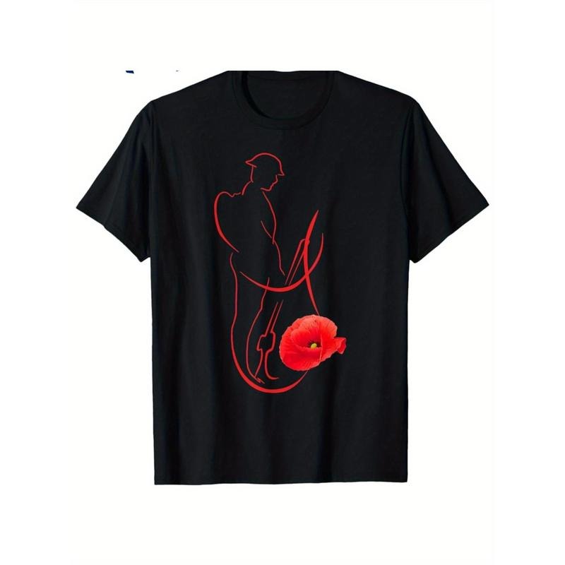 Men's 100% Cotton 180g Military Commemorative T-Shirt