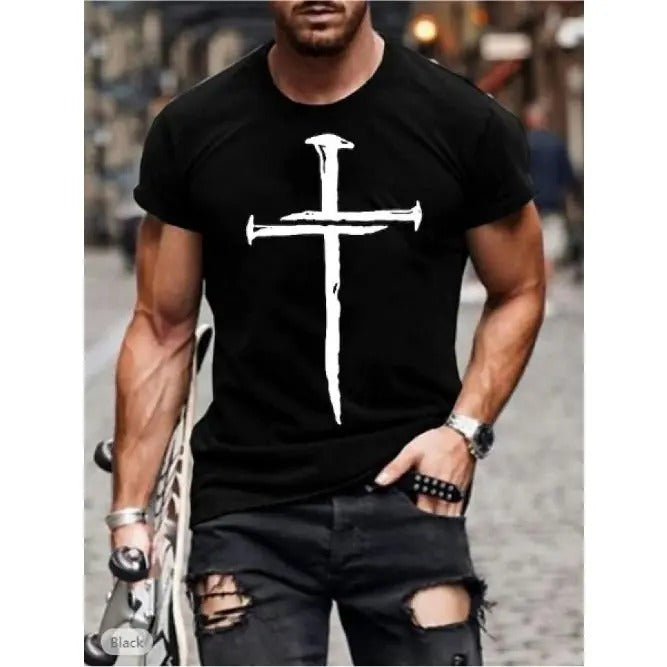 Men's 3D Graphic Red Summer Short Sleeve Comfortable Vacation Tee ShirtMade in USA Hoodie, Sweatshirt | HypeCrazeTee.com