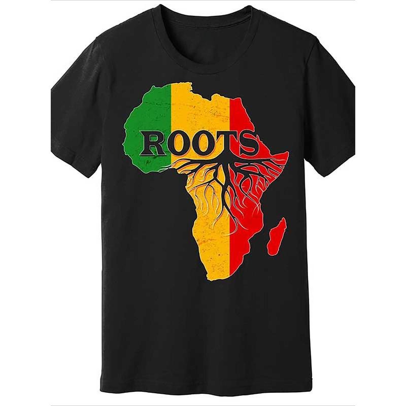 Men's African Roots Black History Graphic T-Shirt