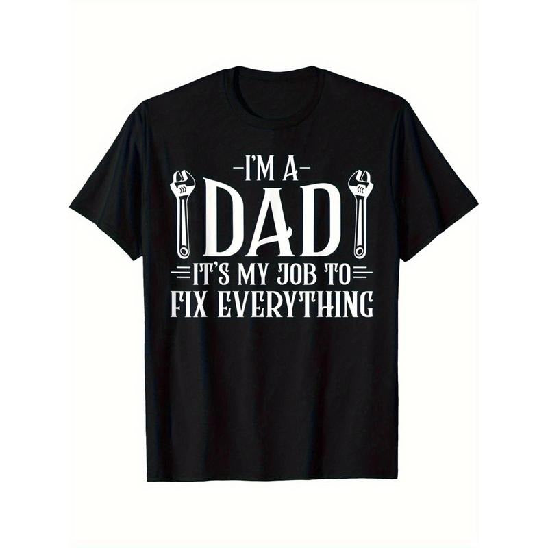 Men's Black Cotton T-Shirt