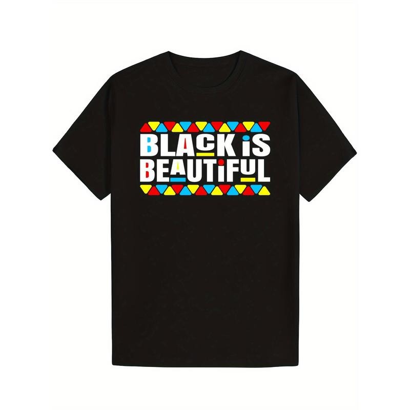 Men's Black Is Beautiful Graphic T-Shirt - Bold Afrocentric Statement Tee - Cotton Shirt - Juneteenth & Black History...